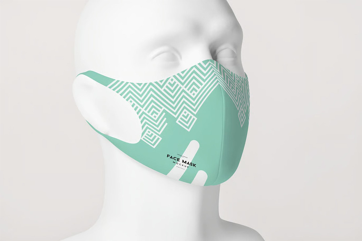 Face Mask Mock-up, a Mask Mockup by zippypixelstudio (Photo 9 of 12)