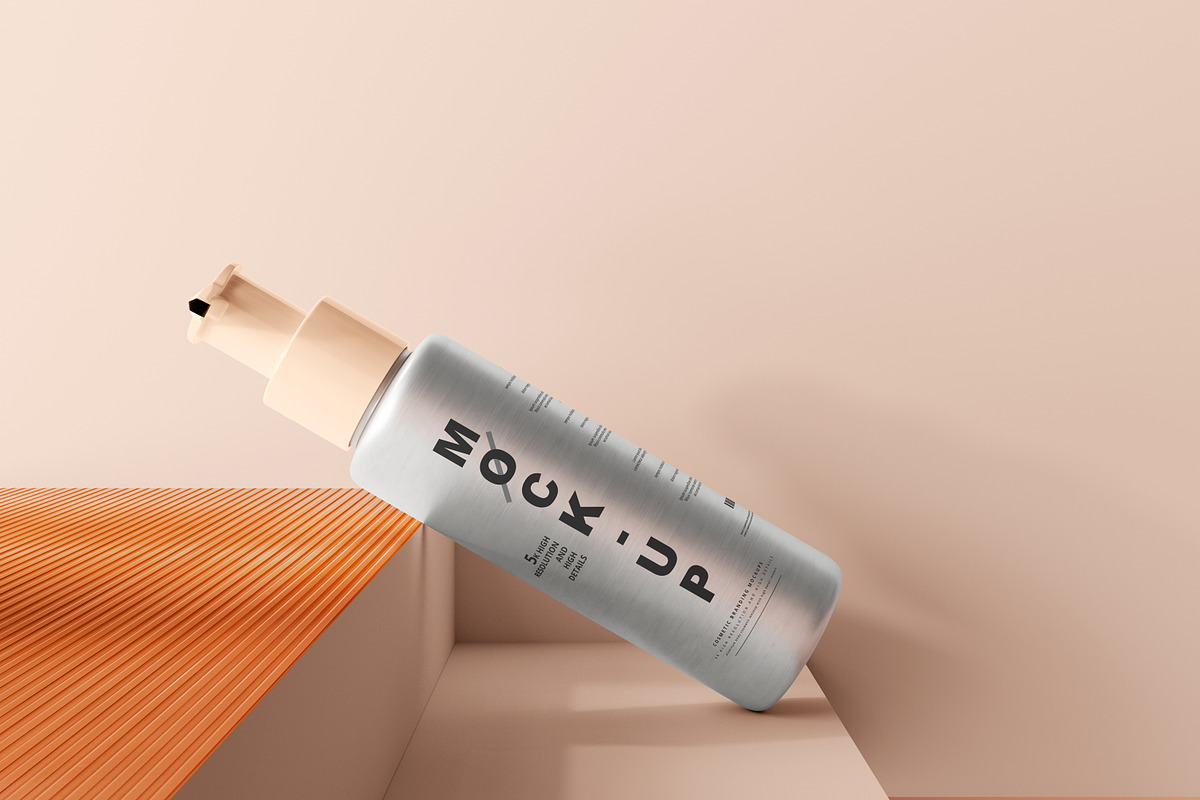 Aluminum Cosmetic Mockup Bundle, a Cups & Container Mockup by pmvch (Photo 82 of 206)