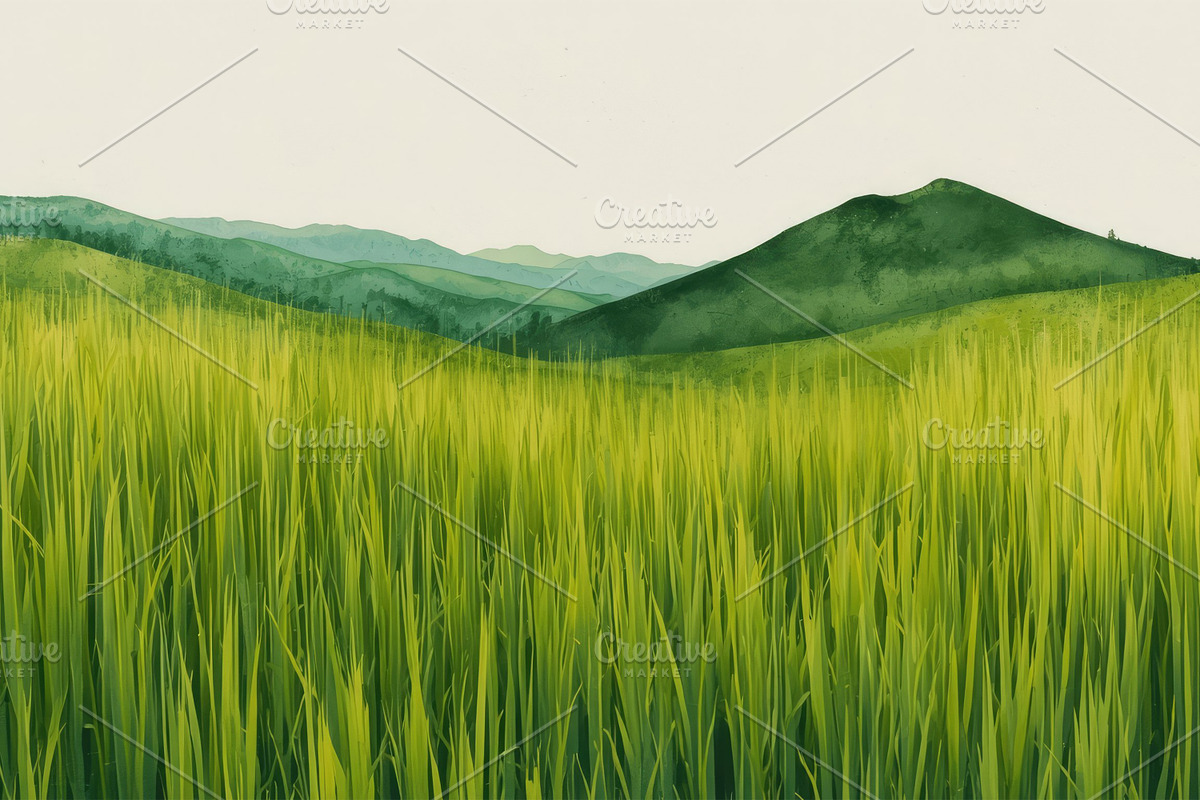 Painted Artistic Landscape Bundle, a Background Photo by M9 Design (Photo 6 of 15)