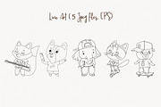 Cool Animals Characters, an Animal Illustration by ElenaPlatovaArt (Thumbnail 3 of 7)