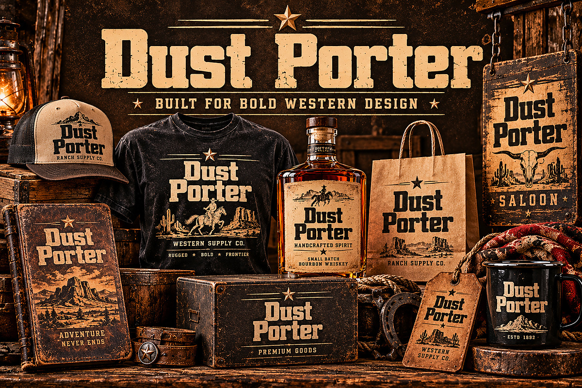 Dust Porter, a Sans Serif Font by Wow Magic (Photo 2 of 6)