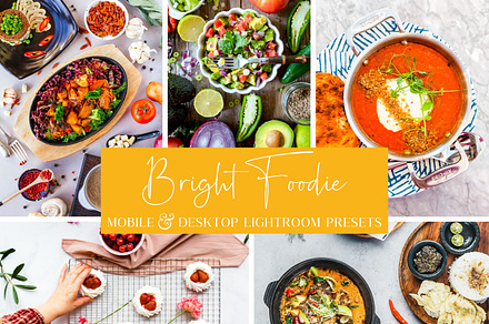 10 BRIGHT FOOD LIGHTROOM PRESETS, an Action Add-On by Emma Kate Creative