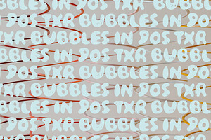 90s Nostalgic Font - Bubbles In 90s