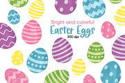 Easter Eggs Pastel Clipart Bundle, a Seasonal Illustration by SugarPickle Clip Art (Thumbnail 1 of 4)