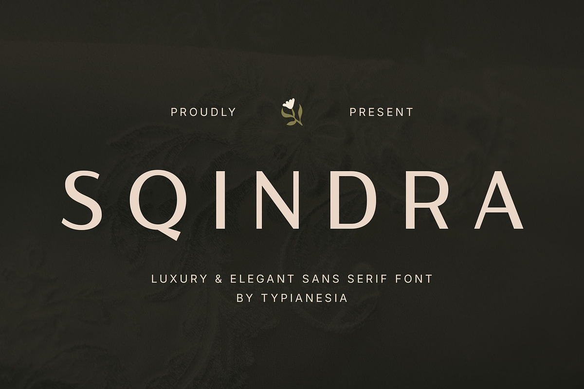 Sqindra - Luxury & Elegant Sans, a Sans Serif Font by Typia Nesia (Photo 1 of 15)