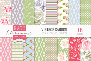 Vintage Garden Papers