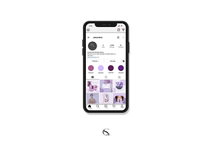 20 Solid Color Purple Instagram Icon