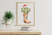 Cowboy Boots Christmas Sublimation, a Graphic by Libby Wishes (Thumbnail 5 of 11)