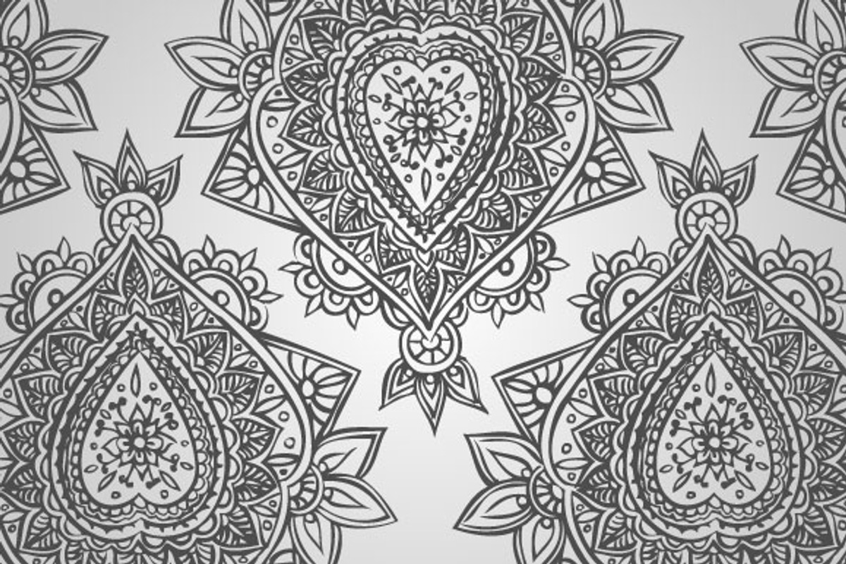30 Henna/Mehndi Designs (Vector), an Object Graphic by BIOWORKZ (Photo 2 of 5)