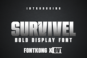 Survivel - Bold Display Font, a Sans Serif Font by overlaytemplates (Thumbnail 1 of 6)