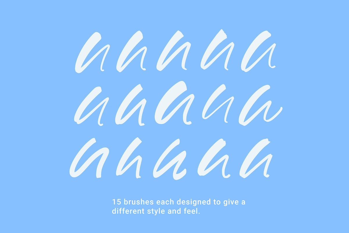 Basic Calligraphy Brushes, a Brush Add-On by Wesley Barnes (Photo 2 of 8)