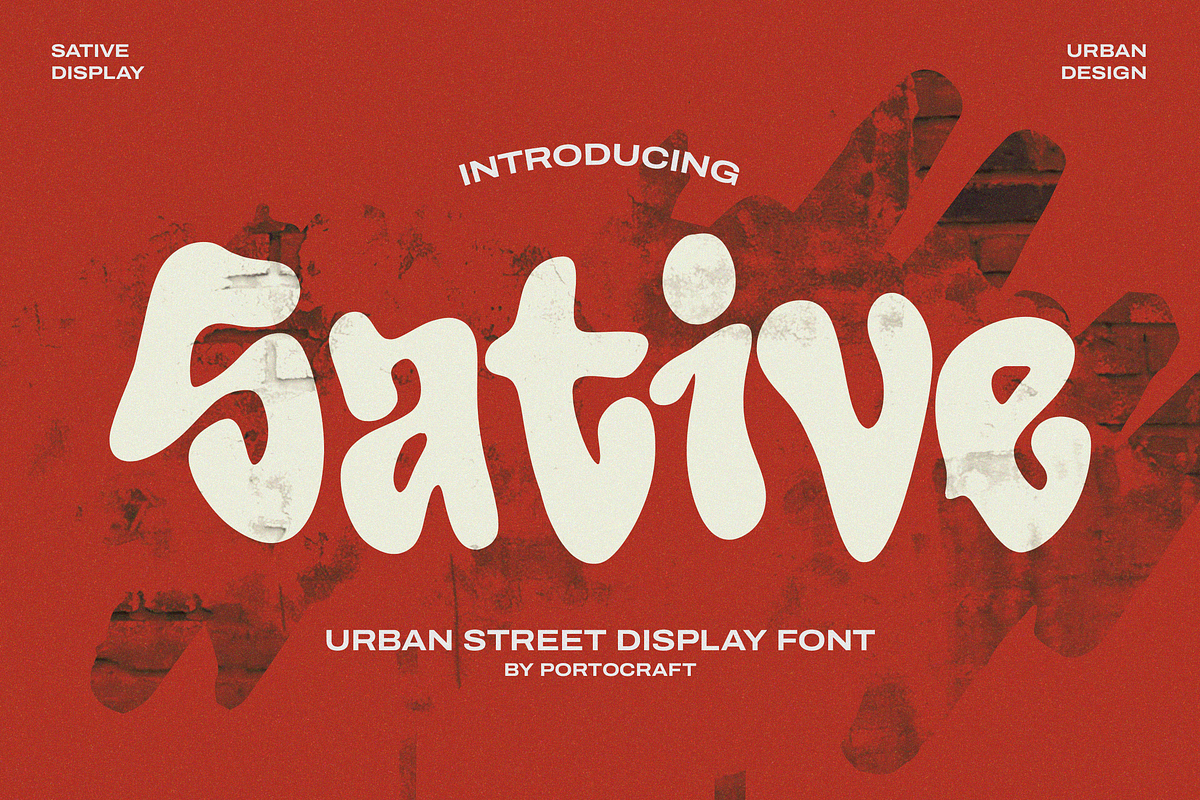 Sative Urban Street Display, a Blackletter Font by Portocraft (Photo 1 of 10)