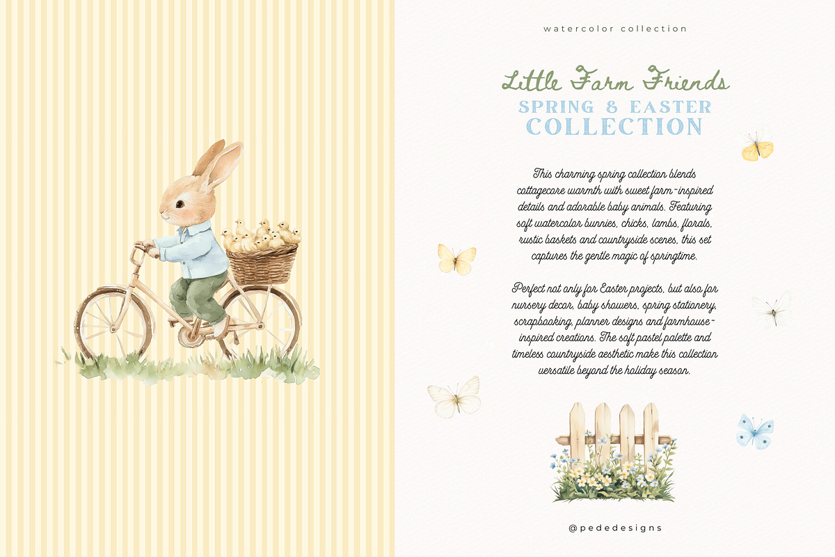 Little Farm Friends Collection, a Seasonal Illustration by PeDe Designs (Photo 2 of 15)