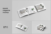 Square magazine mockup, a Magazine Template by Graphic_world89 (Thumbnail 1 of 8)