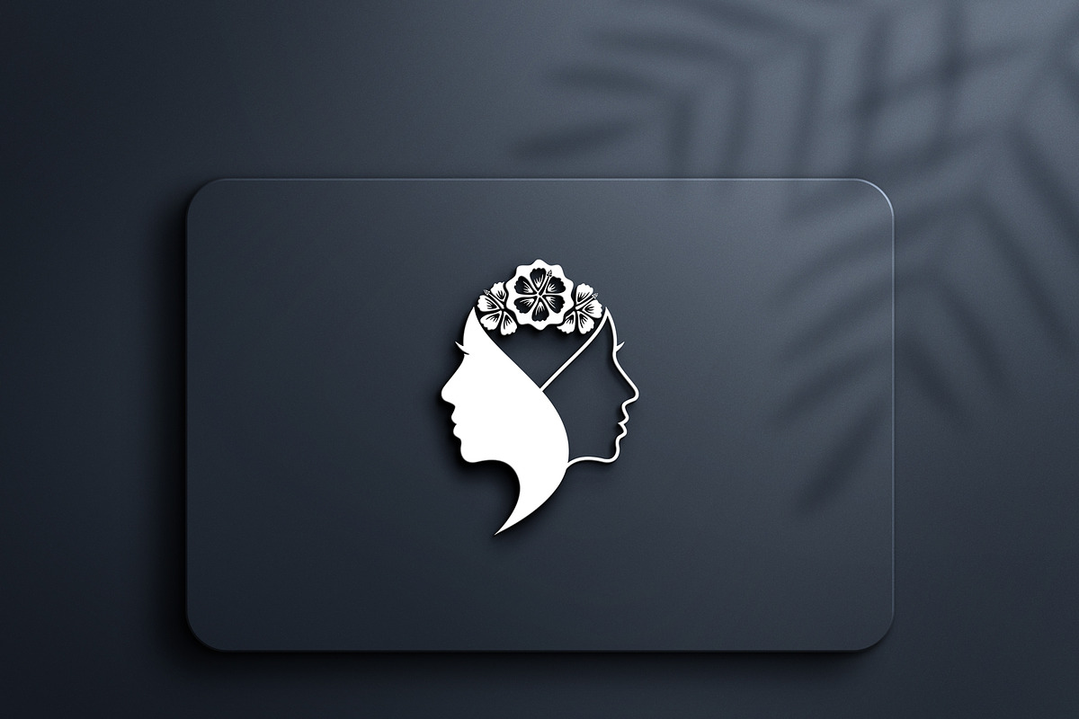 Beauty face logo with flower, a Branding & Logo Template by art_creater (Photo 2 of 2)