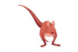 Kangaroo character posing. Adult, an Animal Illustration by the8monkey