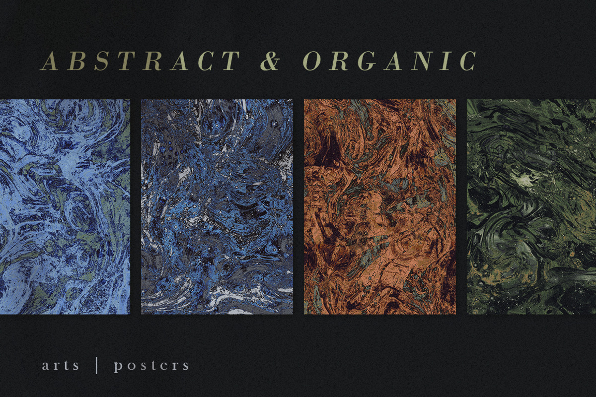 4 Abstract organic arts & posters, a Background Graphic by ghost friend's shop (Photo 1 of 4)