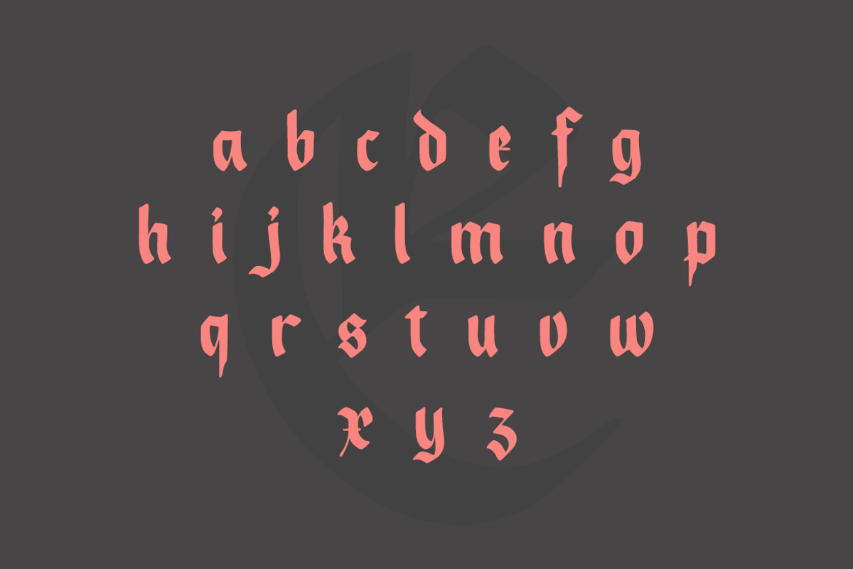 Romanist || Blackletter Typeface, a Blackletter Font by Rochart (Photo 6 of 10)