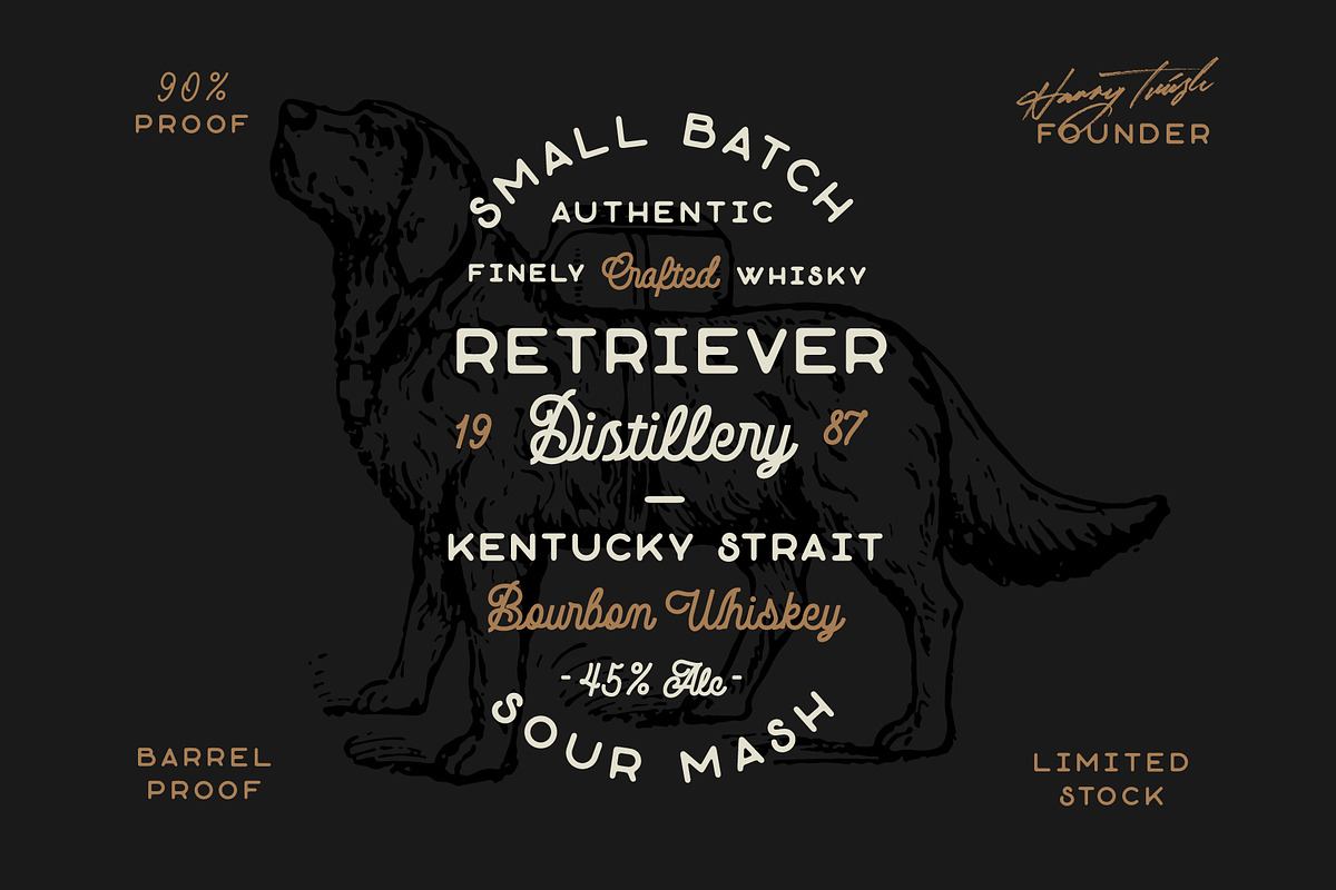 Avondale - Monoline Font DUO preview 3