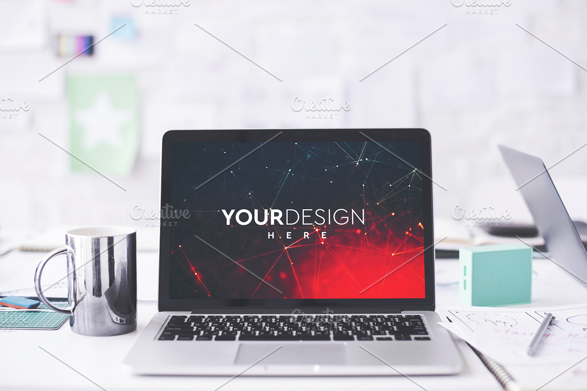 Apple Macbook Mock-up #90, a Product Mockup by Mila