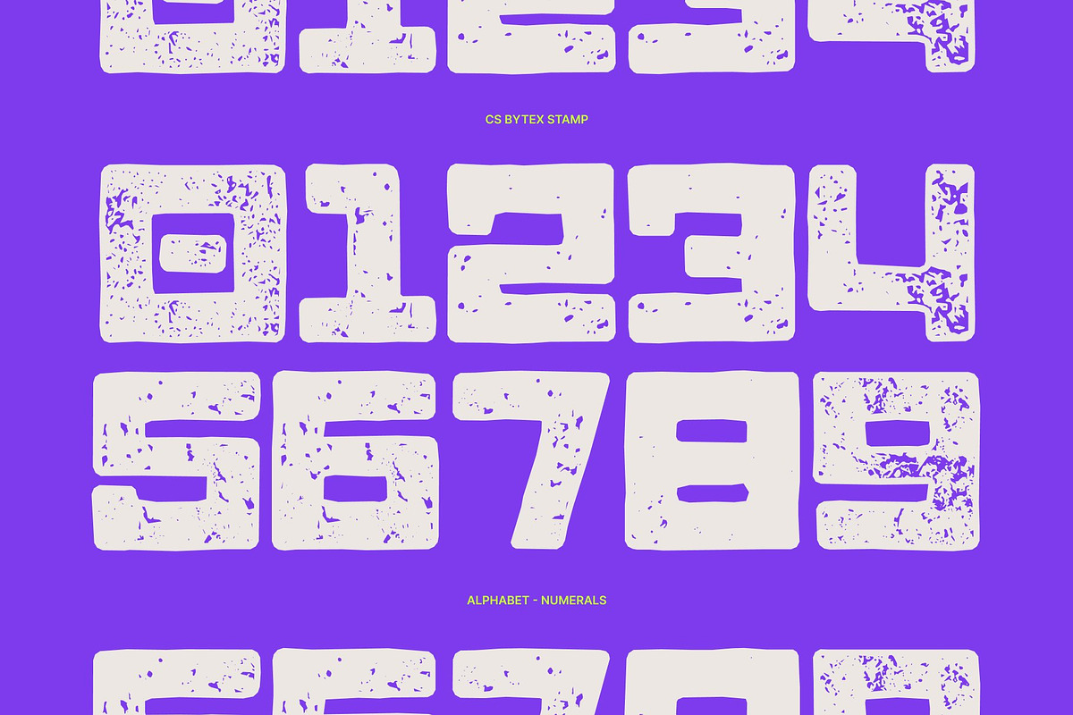CS Bytex Stamp, a Sans Serif Font by Craft Supply Co. (Photo 5 of 8)