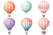 Hot Air Balloon Png, Pastel Balloons, an Illustration by Pixels.Craft (Thumbnail 3 of 7)