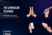 Hand Activity 3D Icon, a Characters & Person 3D Model by GoTemp (Thumbnail 6 of 6)
