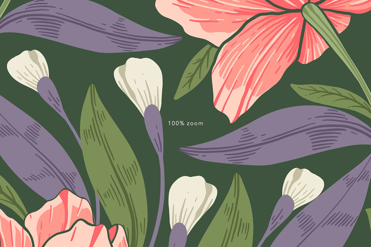 William Morris Style Patterns Set, a Pattern Graphic by likorbut (Photo 6 of 6)