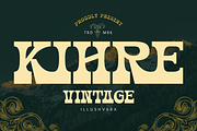 Kihre Vintage - Logo Branding Font, a Serif Font by Illushvara Design (Thumbnail 1 of 10)
