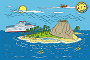 Tropical Paradise Constructor Kit, an Illustration by DeepFuze (Thumbnail 4 of 5)