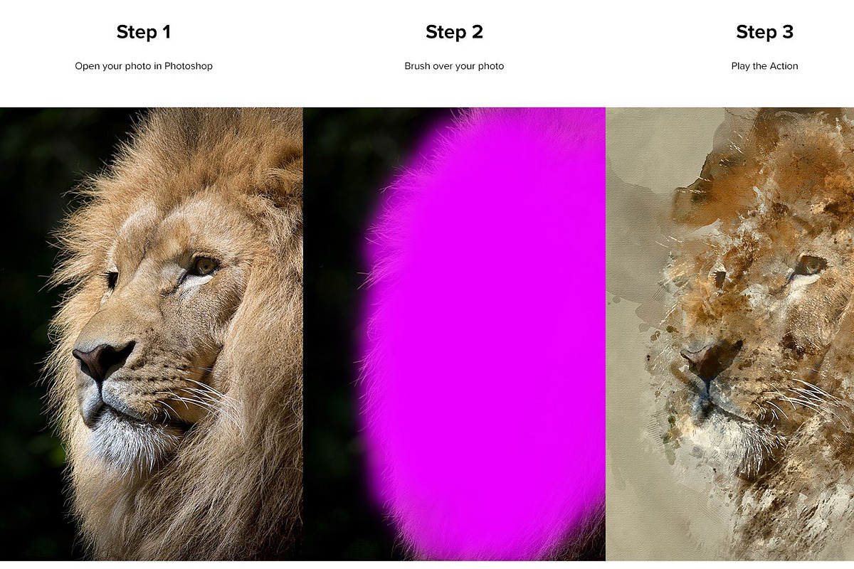 Watercolor Photoshop Action, an Action Add-On by Sevenstyles (Photo 2 of 13)
