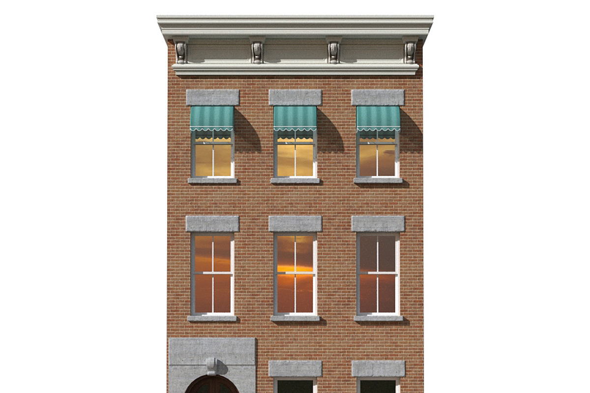 New York Brownstone townhouse, an Architecture 3D Model by happy brush (Photo 3 of 14)