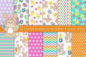 Easter Digital Paper,Easter Patterns