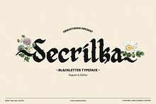 Secrilka | Blackletter Typeface