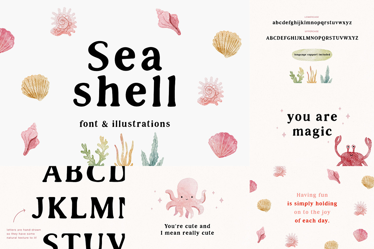 Cute Font BUNDLE | Part 2, a Handwritten Font by JuliaVolkova (Photo 2 of 13)