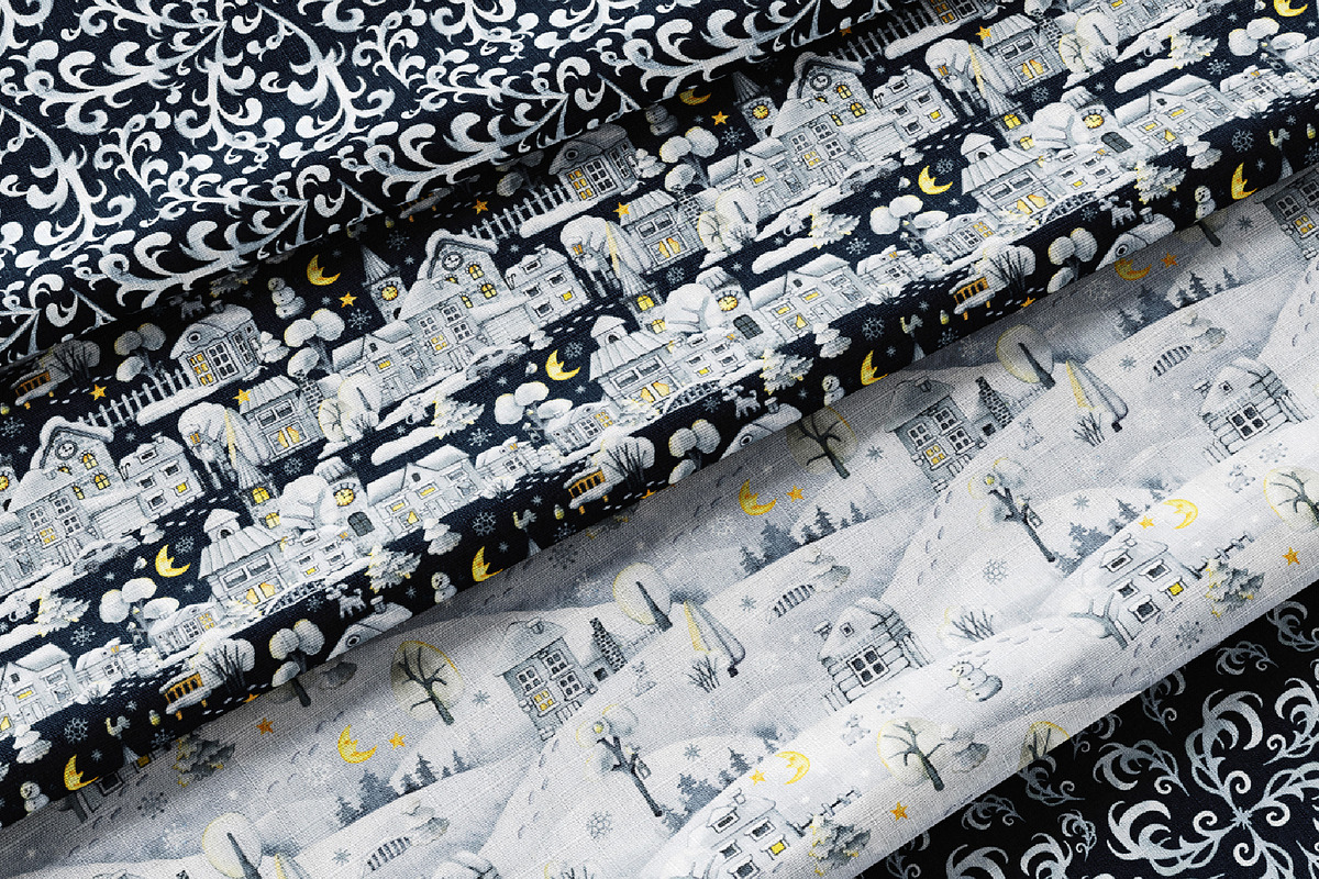 Winter House Christmas Digital Paper, a Pattern Graphic by Artmanata (Photo 9 of 10)