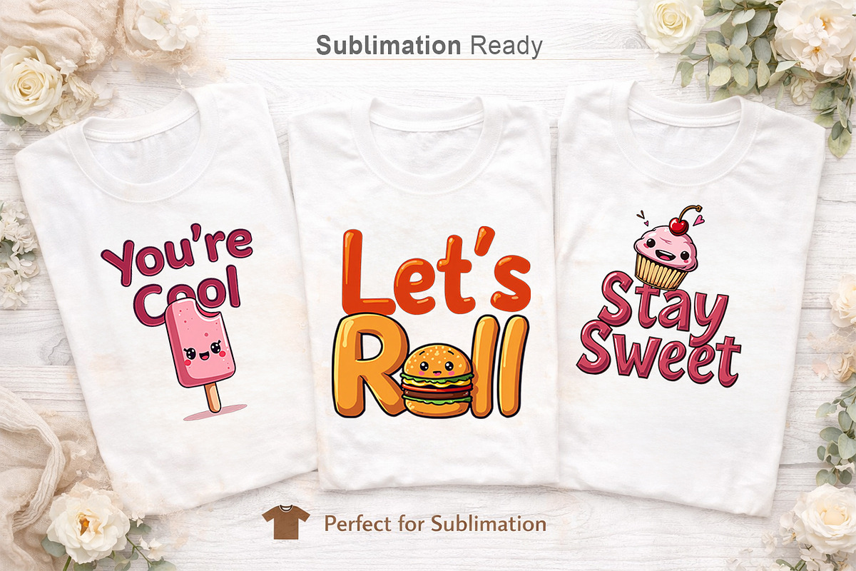 Retro Kawaii Quote Clipart Bundle, an Illustration by Artnoy (Photo 6 of 8)