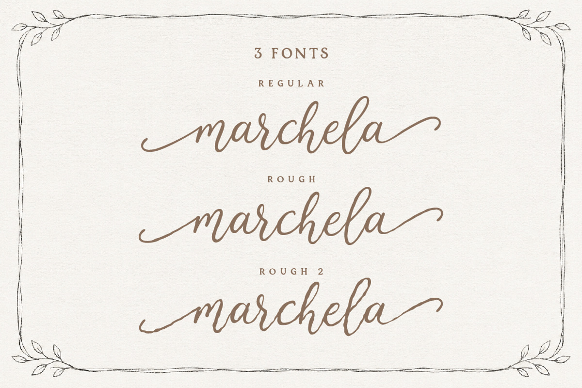 Marchela Sweet Handmade Script Font, a Script Font by Typebae (Photo 2 of 9)