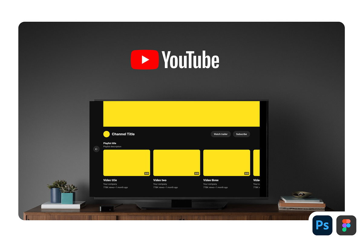 YouTube Branding Kit | PSD | Figma preview 7