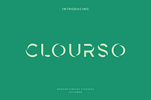 Clourso - Modern Futuristic Typeface
