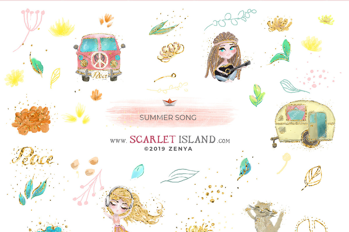 Summer Song, an Illustration by Scarlet Island (Photo 3 of 6)
