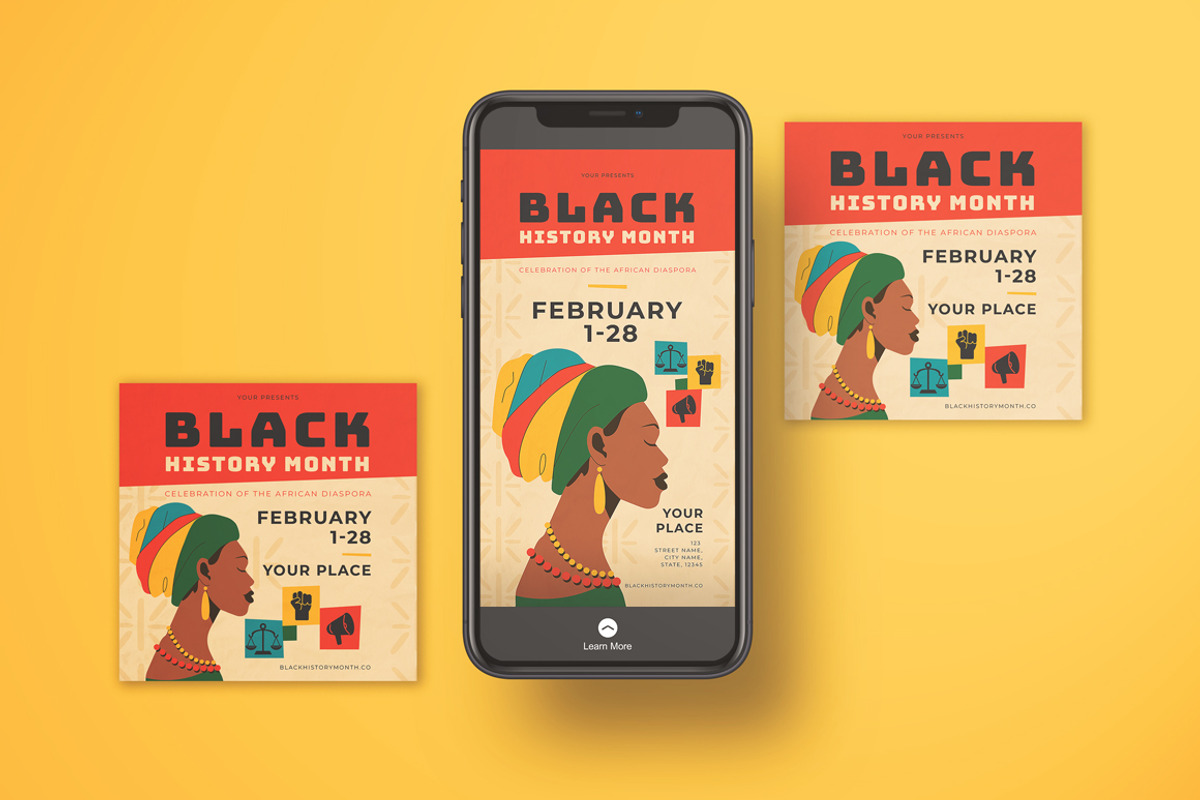 Black History Month Flyer, a Flyer Template by KMZVR.Lab (Photo 3 of 5)