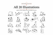 Cat Vector Illustrations, an Animal Illustration by Gomolach (Thumbnail 2 of 8)