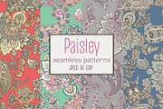 Paisley floral seamless pattern, a Pattern Graphic by antalogiya (Thumbnail 1 of 5)