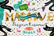 Whole Shop Bundle UPDATED, a Texture Illustration by Creativeqube Design (Thumbnail 81 of 253)