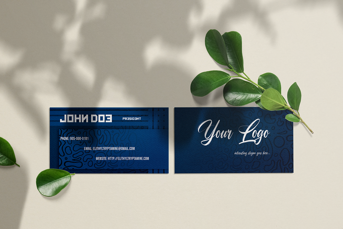 Blue - Premium Business Card, a Business Card Template by BAUXERdesigns