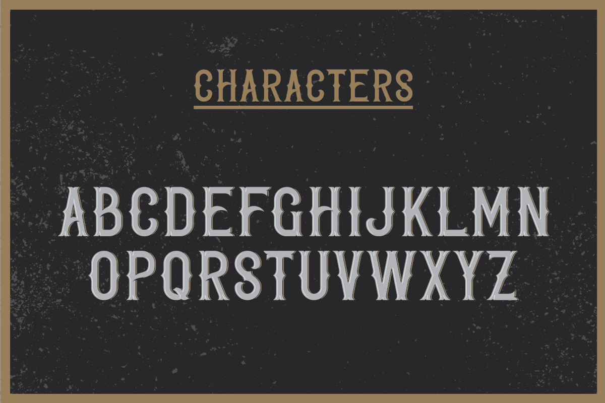 Golden Whiskey typeface preview 2