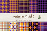 Fall Plaid Digital Paper Set 3, a Pattern Graphic by Pawsitively Aesthetic (Thumbnail 1 of 4)