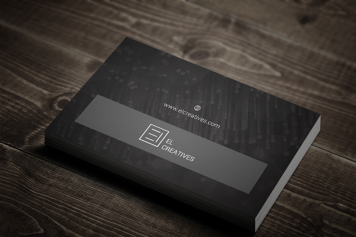 Creative Dark Dotted Business Card, a Business Card Template by bouncy (Photo 4 of 4)