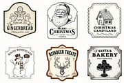 Vintage Christmas Labels Sublimation, an Illustration by OK Design (Thumbnail 3 of 3)